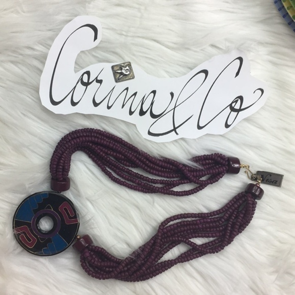 Vintage 80s, chunky necklace.